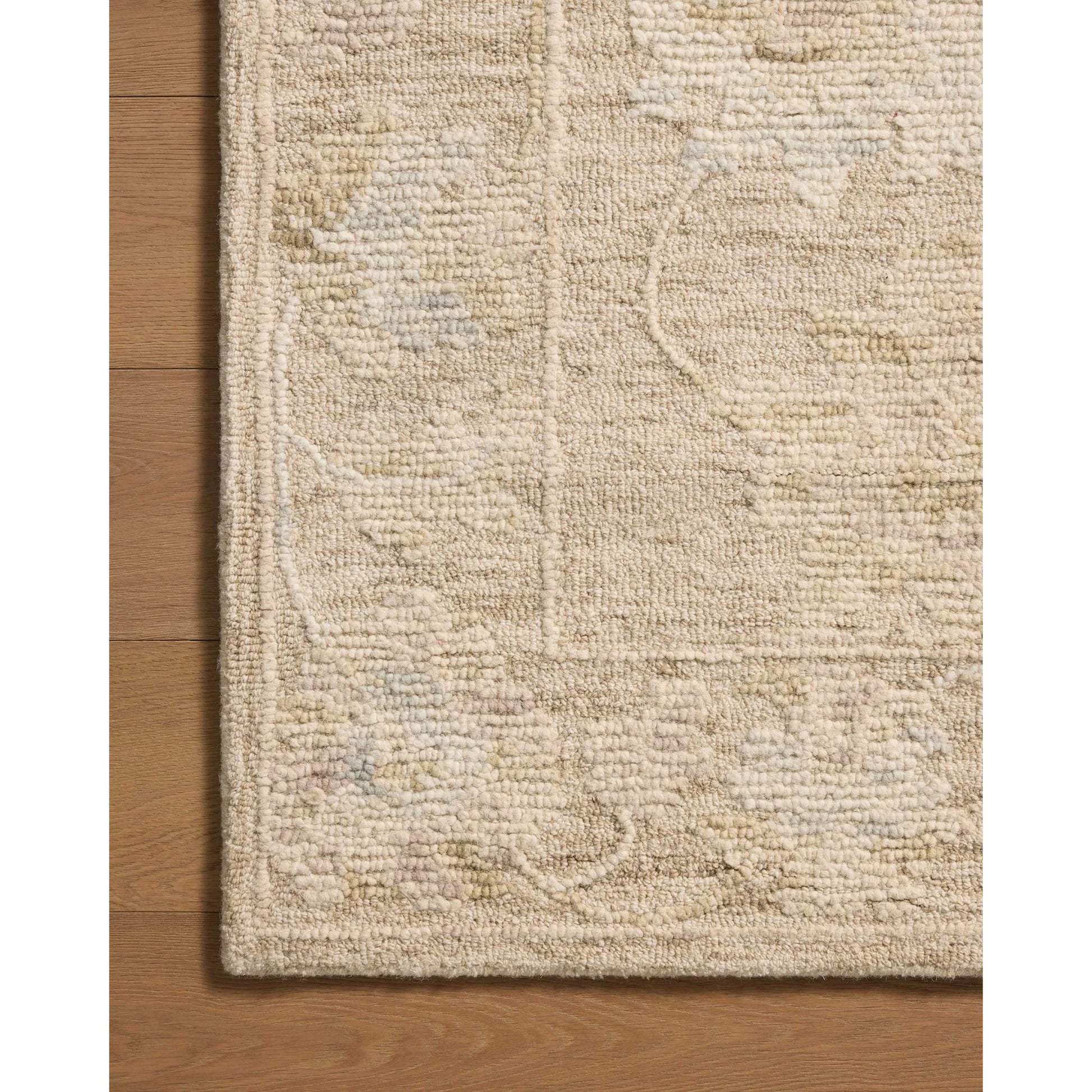 Cynthia CYN-01 Rug by Loloi in oatmeal, multi. Made from 80% wool, 20% cotton in a unique style.