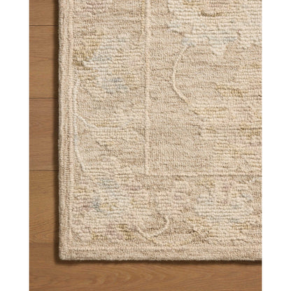Cynthia CYN-01 Rug by Loloi in oatmeal, multi. Made from 80% wool, 20% cotton in a unique style.