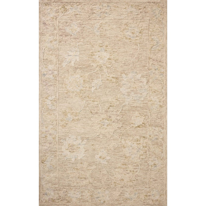 Cynthia CYN-01 Rug by Loloi in oatmeal, multi. Made from 80% wool, 20% cotton in a unique style.