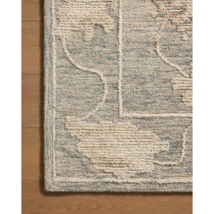 Cynthia CYN-03 Rug by Loloi in denim, blue. Made from 80% wool, 20% cotton in a unique style.
