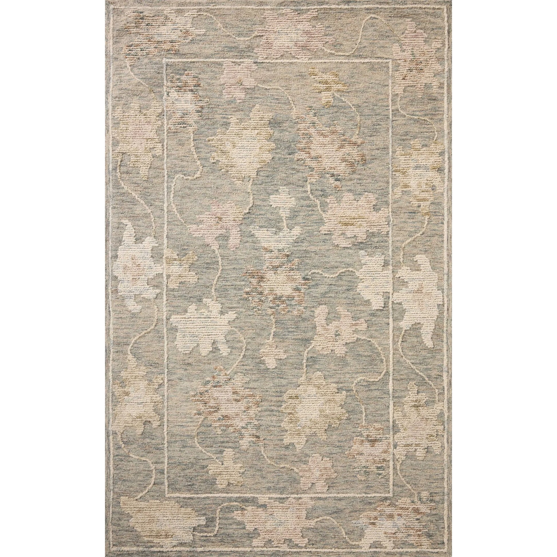 Cynthia CYN-03 Rug by Loloi in denim, blue. Made from 80% wool, 20% cotton in a unique style.