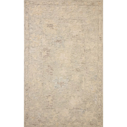 Cynthia CYN-04 Rug by Loloi in sky, natural. Made from 80% wool, 20% cotton in a unique style.