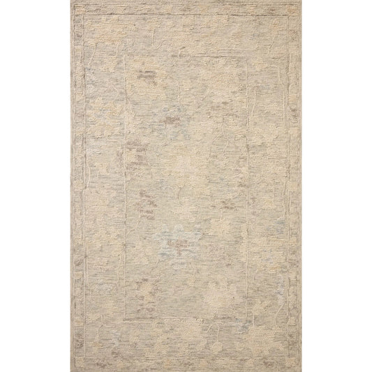 Cynthia CYN-04 Rug by Loloi in sky, natural. Made from 80% wool, 20% cotton in a unique style.