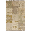 Dark Olive Green, Feather Gray / 2'6" x 8'