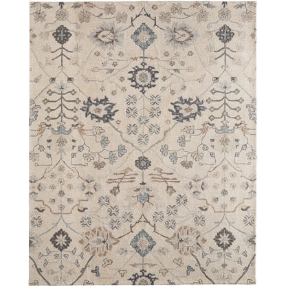 Springfield Transitional & Botanical SPF8A48F Rug by Feizy in ivory, tan, gray. Made from wool in a unique style.