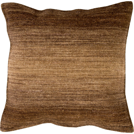 Chaz Pillow - 20584 by Surya in brown, dark brown. Made from front: 100% wool in a modern style.