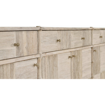 William Yeoward Bywater Credenza by Jonathan Charles in washed acacia. Made from acacia in a modern style.