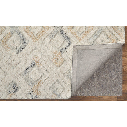 Anica Transitional Moroccan Rug - 8004F by Feizy in ivory, gray, black. Made from wool in a unique style.
