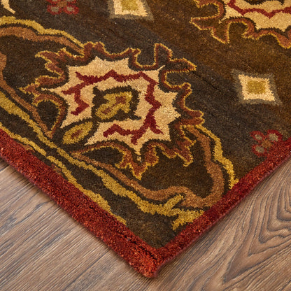Amzad Wool Rug - 6115F by Feizy in brown, rust. Made from wool in a unique style.