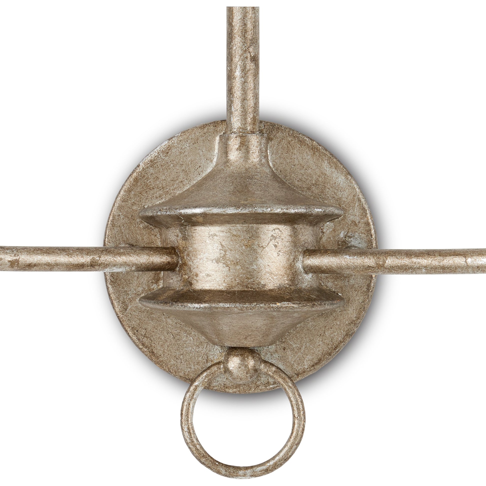 Nottaway Double Wall Sconce by Currey and Company. Made from wrought iron in a traditional style.