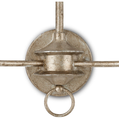 Nottaway Double Wall Sconce by Currey and Company. Made from wrought iron in a traditional style.