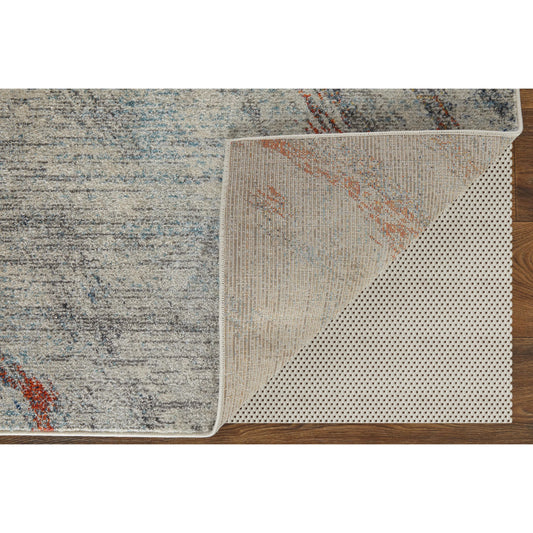 Edgemont Rug - 39IMF by Feizy in ivory, orange, blue. Made from polypropylene, polyester in a unique style.