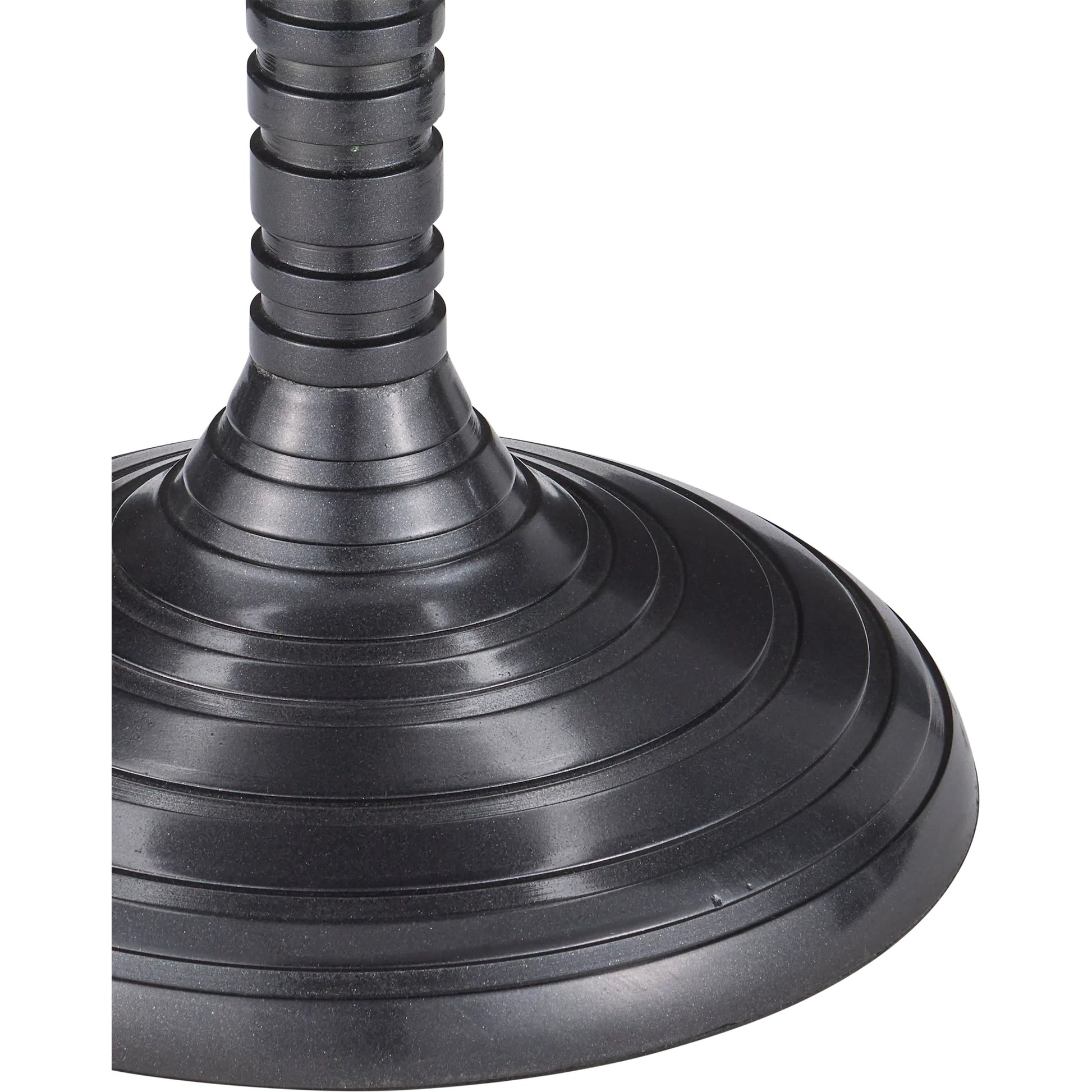 Erno Accent Table by Currey and Company in black nickel, clear. Made from cast aluminum, glass in a modern style.