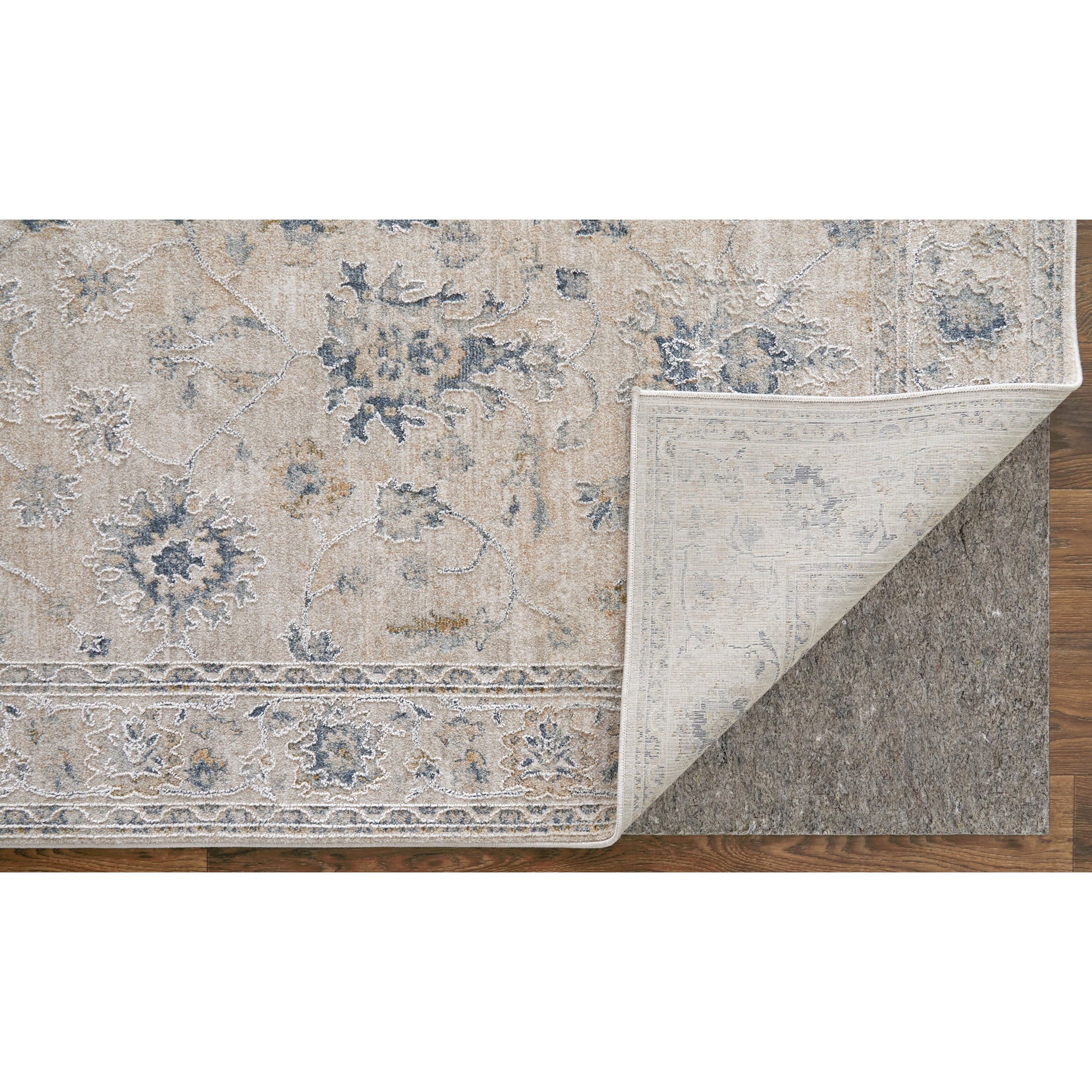 Pasha Transitional & Botanical Rug - 39M7F by Feizy. Made from polyester in a unique style.
