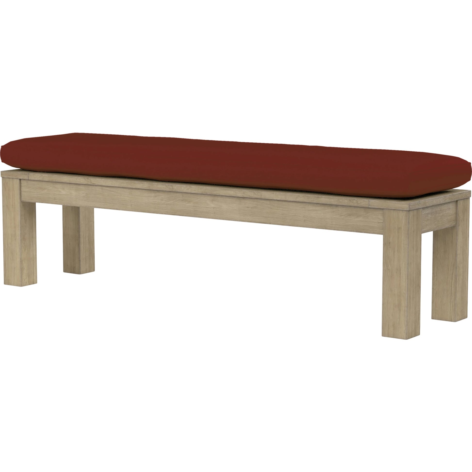Coastal Outdoor Teak Dining Bench by Sunset West. Made from teak in a modern style.