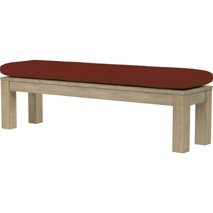 Coastal Outdoor Teak Dining Bench by Sunset West. Made from teak in a modern style.