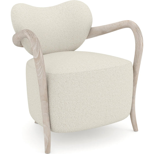 Ashanti Chair by Caracole in ivory and sun drenched oak. Made from unique in a unique style.