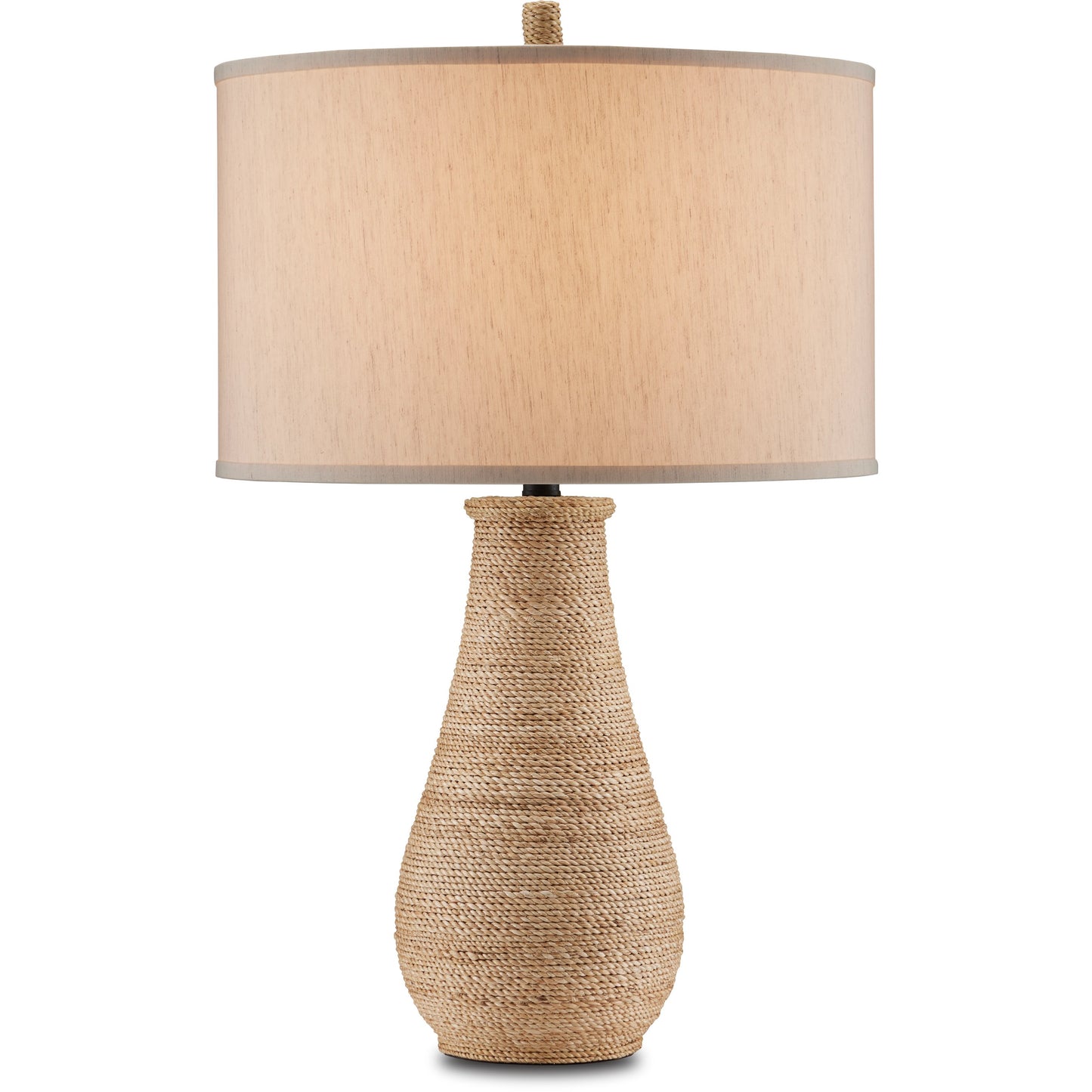 001 SI-1998772 | Primary Silo | Joppa Table Lamp by Currey and Company. Made from abaca rope in a modern style.