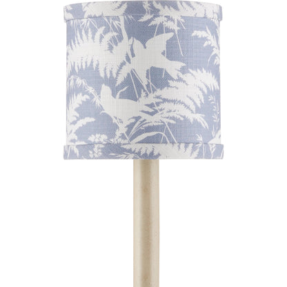 Aviary Drum Chandelier Shade by Currey and Company. Made from cotton in a cottage & farmhouse style.