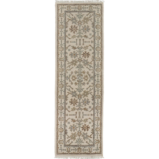 Karina Transitional & Botanical Rug - 90969G5F by Feizy in ivory, gray, brown. Made from wool in a unique style.