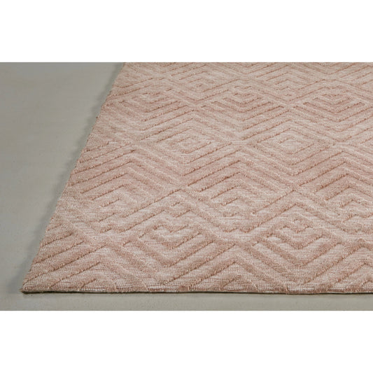 Colton Diamond Rug - 8792F by Feizy in pink, ivory. Made from polyester in a unique style.
