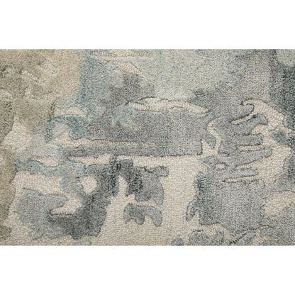 Kendall KDL8A62F Rug by Feizy in ivory, blue, gray. Made from viscose, wool in a unique style.