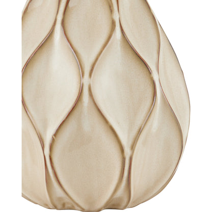 Edgemoor Table Lamp by Currey and Company in beige, dark brown, light antique brass. Made from ceramic, metal in a modern style.