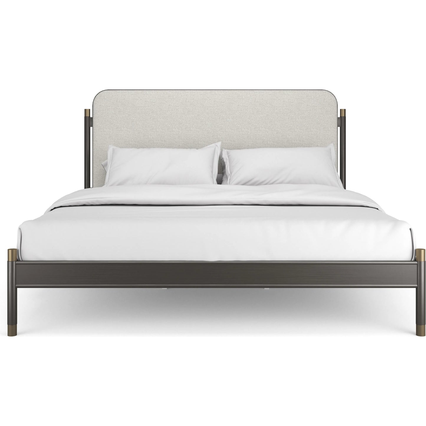 006 SI-2370749 | Additional Silo | Campaign Bed by Caracole in bronze, champagne gold. Made from unique in a modern style.