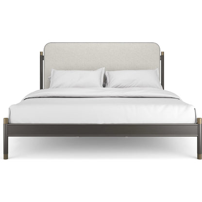 Campaign Bed by Caracole in bronze, champagne gold. Made from unique in a modern style.