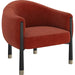 Baton Accent Chair by Caracole in chocolate truffle, whisper of gold. Made from unique in a eclectic & global style.