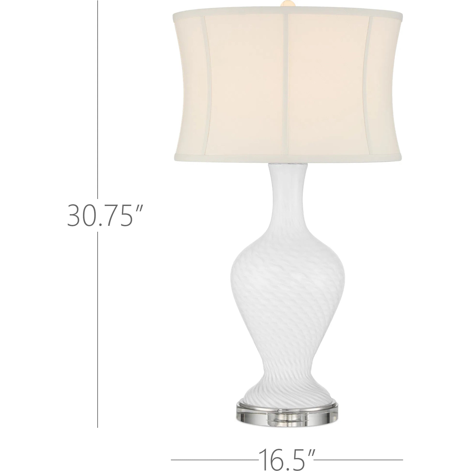 Zeta Table Lamp by Currey and Company. Made from glass, optic crystal in a transitional style.