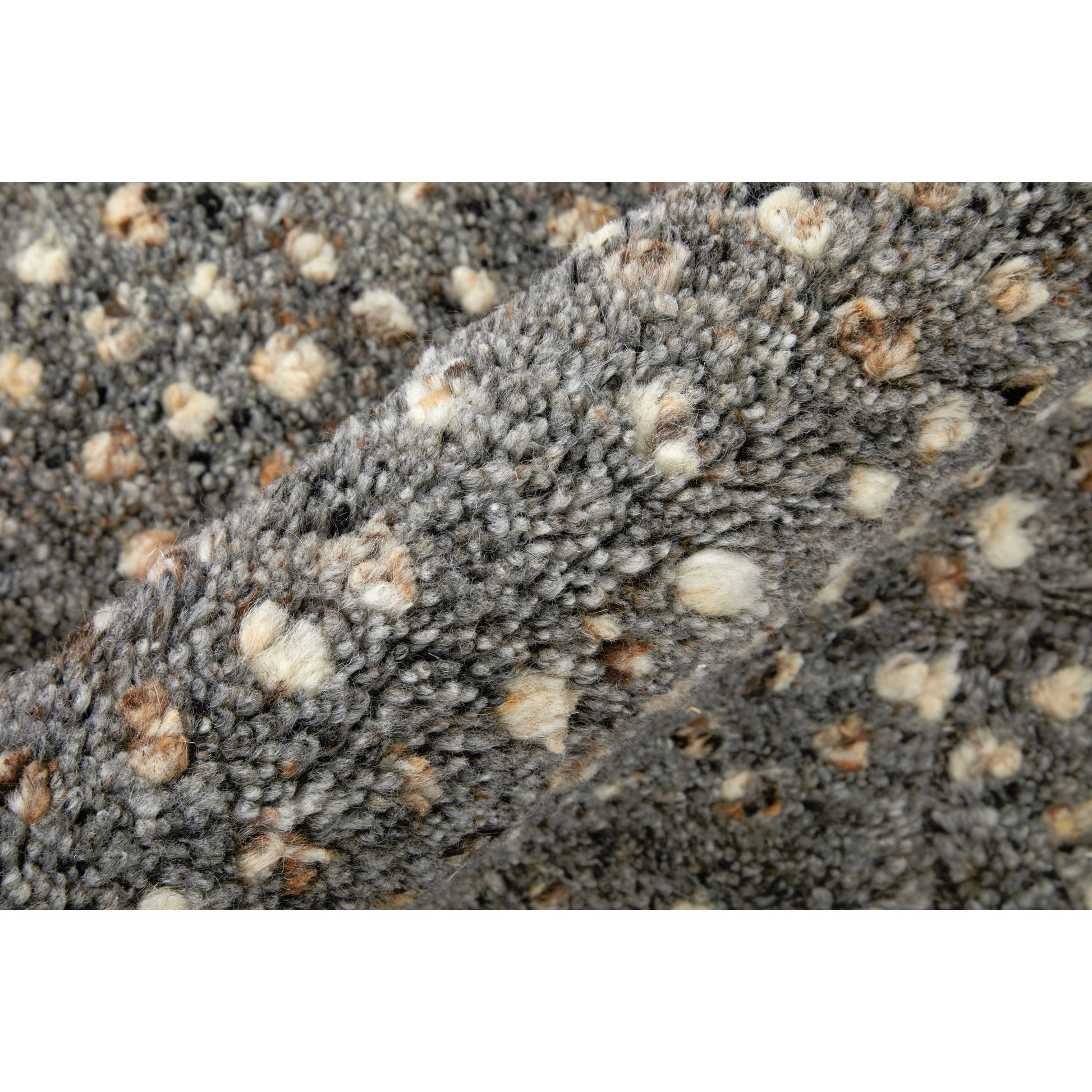 Dering Polka Dots Rug - T27T6042 by Thom Felicia by Feizy Rugs in gray, tan, taupe. Made from wool in a unique style.