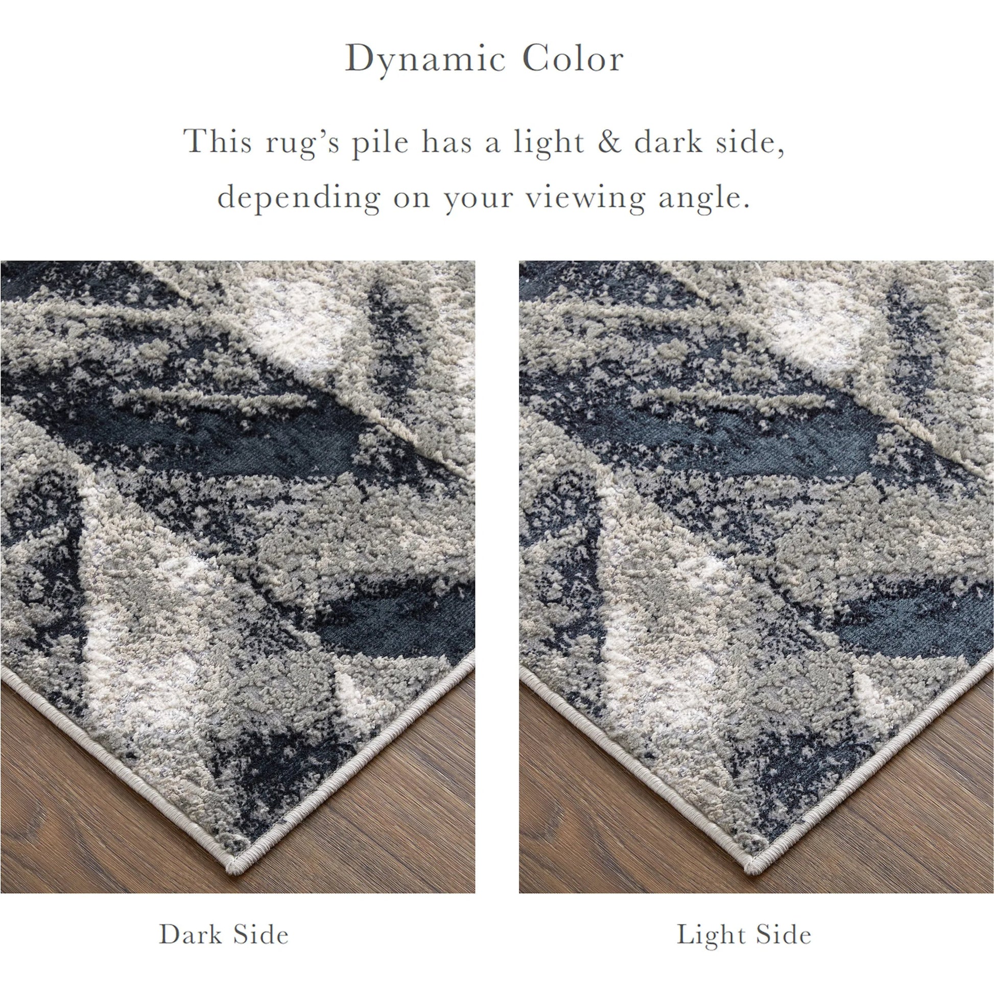 Micah Chevron Rug - 3048F by Feizy in black, gray, silver. Made from polyester, polypropylene in a unique style.