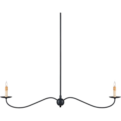 Saxon Linear Chandelier by Currey and Company. Made from unique in a modern style.