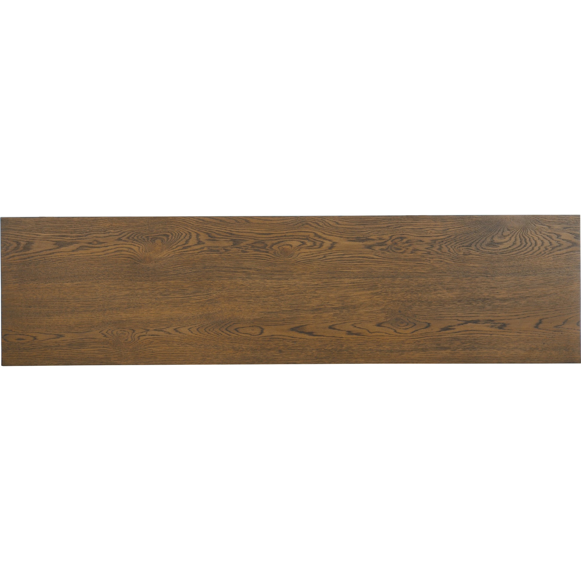 Chapman Buffet by Hooker Furniture in sorrel. Made from white oak veneers, metal base in a modern style.