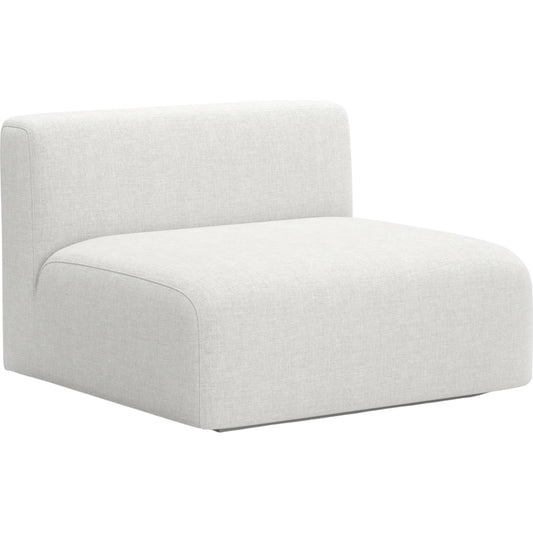 Rhythm Armless Chair by Caracole in ivory and neutral metallic. Made from metal in a transitional style.