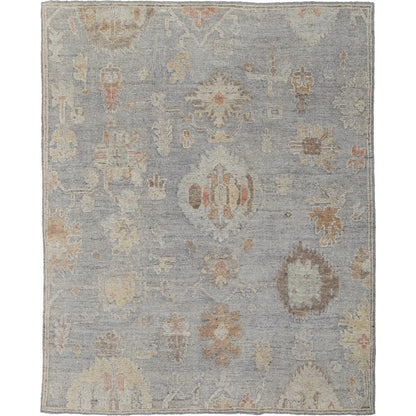 Grafton Traditional & Botanical Rug - 69FMF by Feizy in blue, gray, yellow. Made from wool in a unique style.