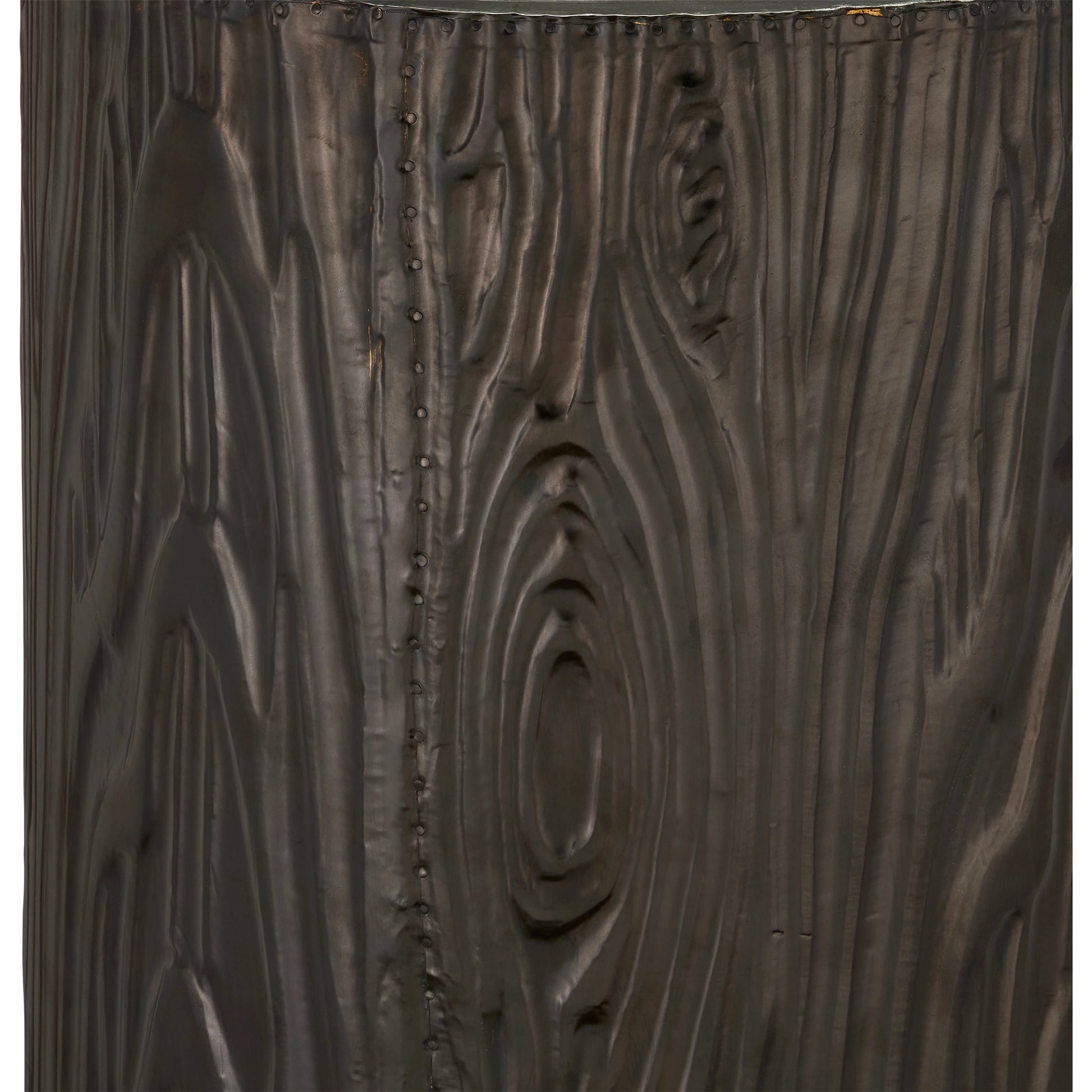 Terra Pedestal by Currey and Company in bronze, brass. Made from natural wood, brass in a modern style.