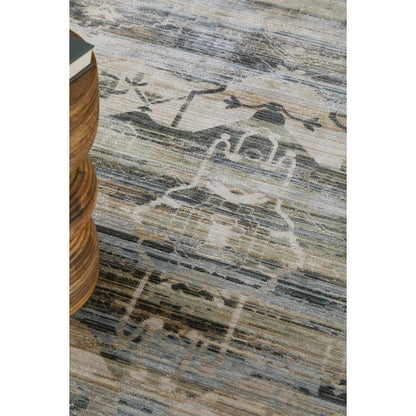 Augustine Traditional AUG39U0F Rug by Feizy in green, blue, ivory. Made from polypropylene, polyester in a unique style.