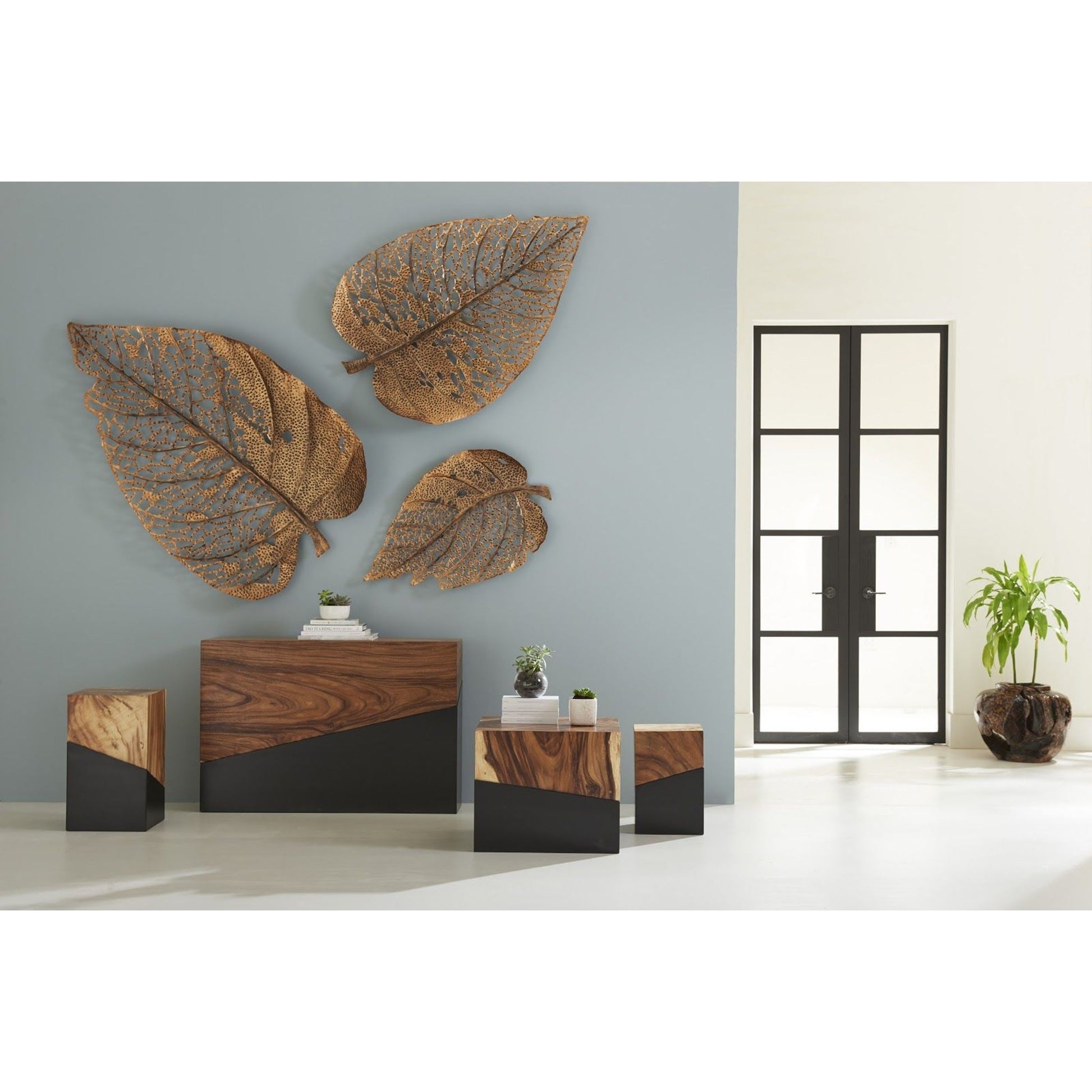 Birch Leaf Wall Art by Phillips Collection. Made from metal in a coastal style.
