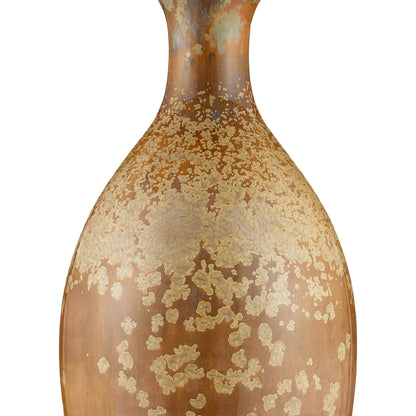 Stellata Table Lamp by Currey and Company in ochre. Made from ceramic in a modern style.