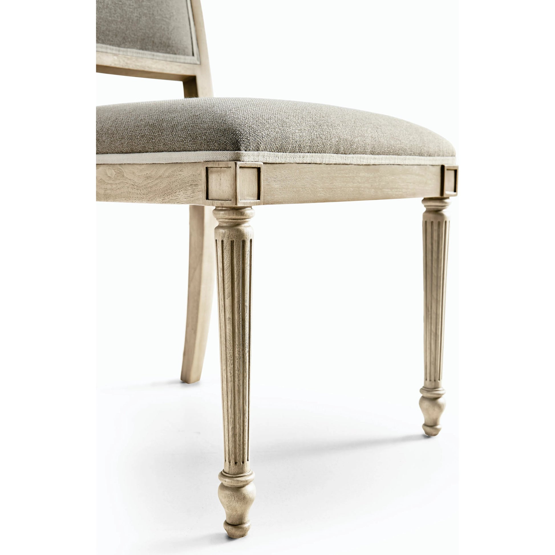 Timeless Flare Uph. Side Chair by Jonathan Charles. Made from beech wood, foam, fabric in a modern style.