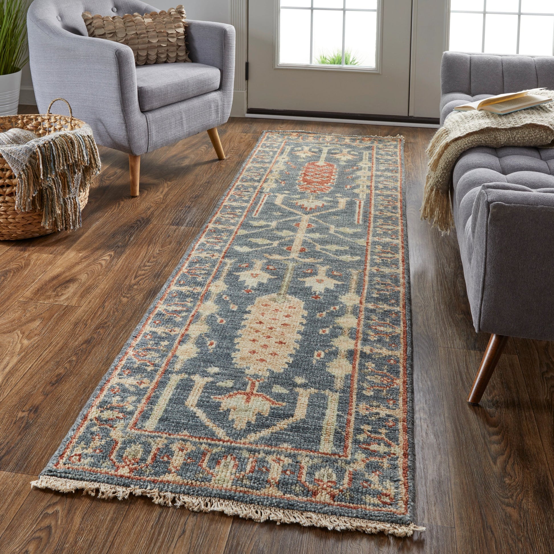 Carrington Traditional Oriental Rug - 6499F by Feizy in blue, red, gold. Made from wool in a unique style.