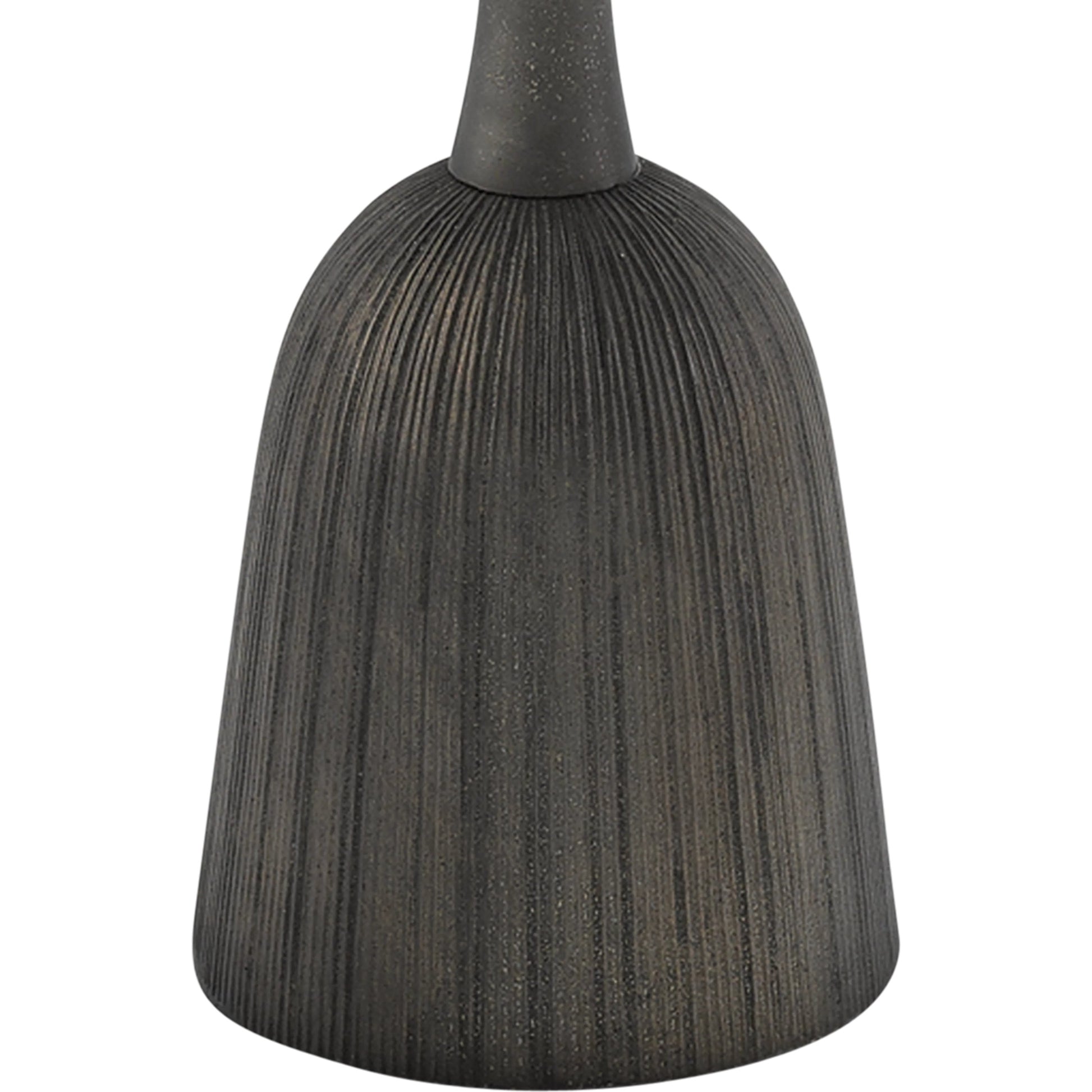Tulee Accent Table by Currey and Company in antique black. Made from cast aluminum in a eclectic & global style.