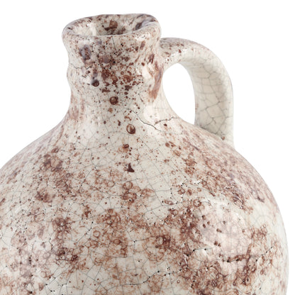 Marne Demijohn Set by Currey and Company in brown, off white. Made from terracotta in a modern style.