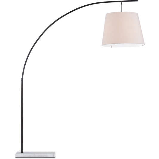 Cloister Floor Lamp by Currey and Company. Made from metal, marble, acrylic diffuser in a modern style.