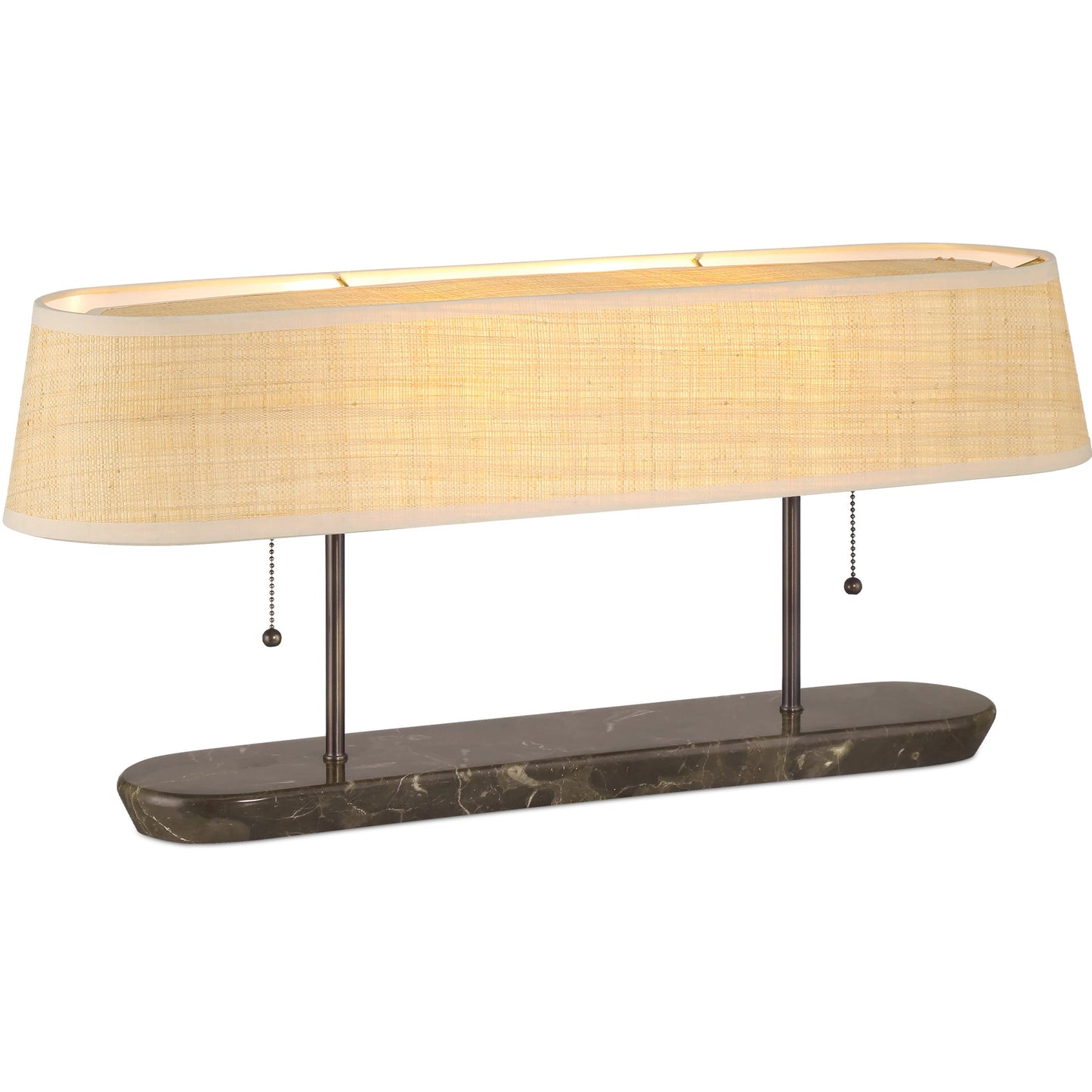 001 SI-2387109 | Primary Silo | Museum Desk Lamp by Currey and Company in dark bronze, brown. Made from marble, metal in a modern style.