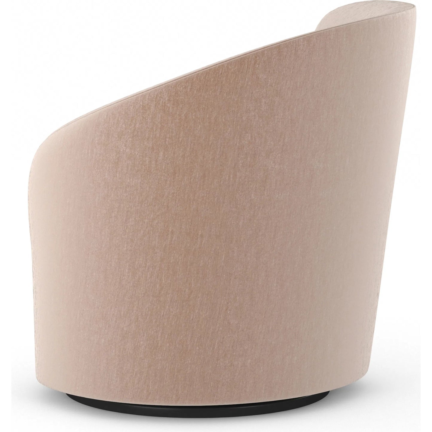 009 SI-2370844 | Additional Silo | Whorl Swivel Chair by Caracole in taupe and almost black. Made from unique in a transitional style.