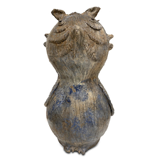 Hoot Owl by Currey and Company in reactive finish (color may vary). Made from terracotta in a transitional style.