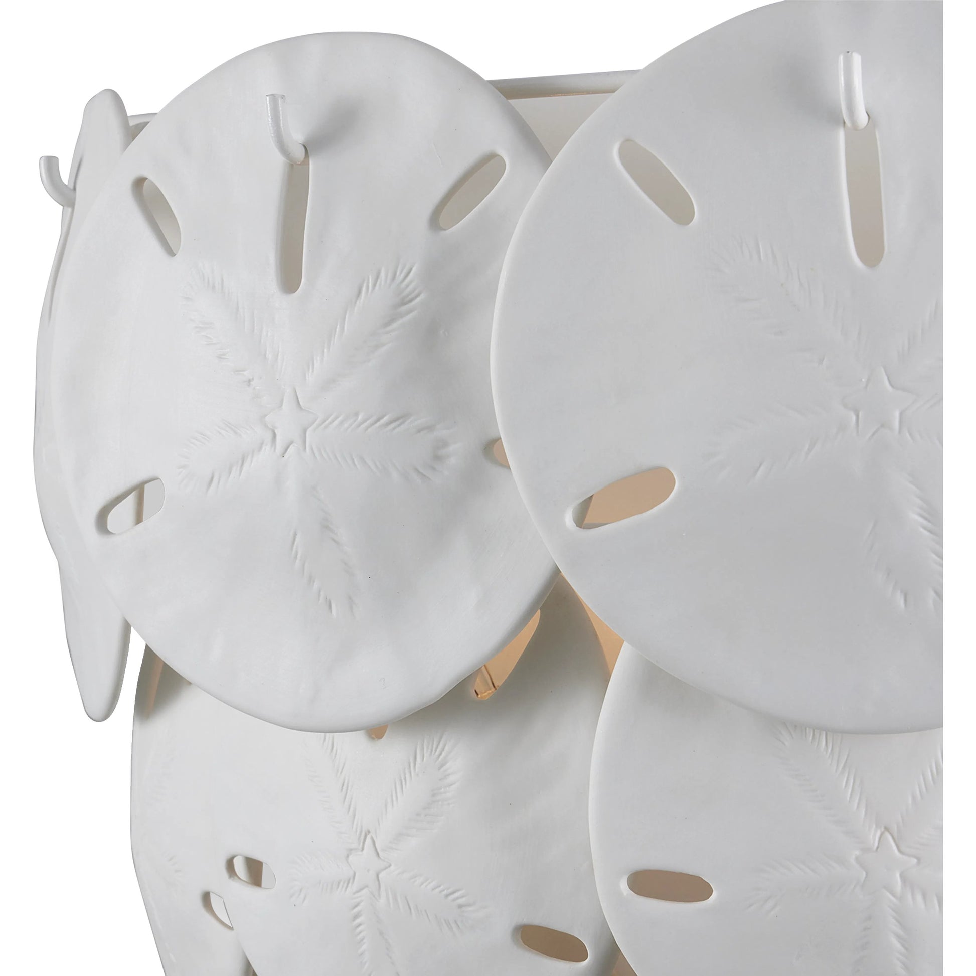 Tulum Wall Sconce by Currey and Company in sugar white, white. Made from wrought iron, bone china in a modern style.